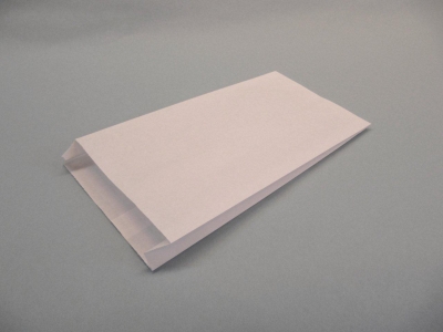 Papierbeutel/Flachbeutel wei&szlig; 25 x 12,5 cm