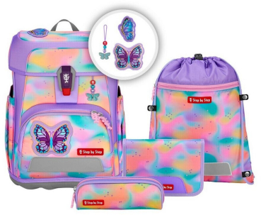 Schulranzen-Set CLOUD FLASH Butterfly Luna