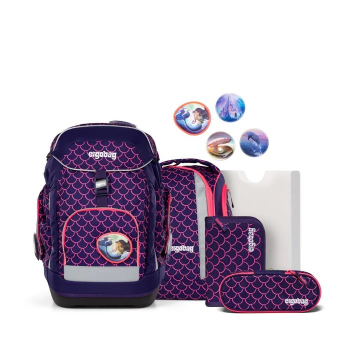 Ergobag Maxi PerlentauchBär Lumi Edition Schulrucksack Set 6tlg.