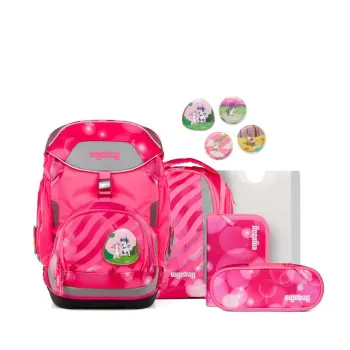 Ergobag Pack KuntBärbuntes Einhorn Neo Edition Schulrucksack Set 6tlg.