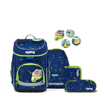 Ergobag Cubo SpitzenreitBär Color Flash Edition Schulranzen Set 5tlg.