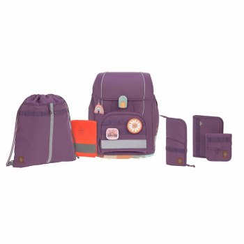 Lässig Boxy Unique Purple Schulranzen Set 7tlg.