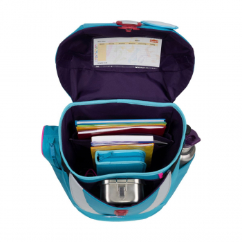 Preview: Scout Sunny II Dolphins Funny Snaps Schulranzen Set 4tlg.