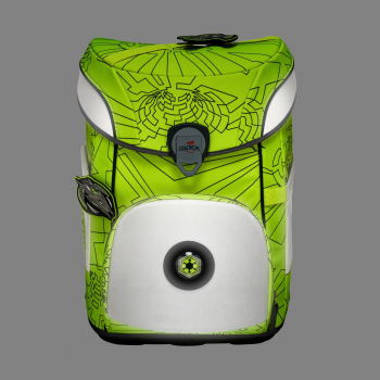 Preview: DerDieDas ErgoFlex EASY Exklusiv SUPERFLASH Neon Fighter Schulranzen Set 5tlg.