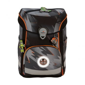 Preview: DerDieDas ErgoFlex EASY LED Limited Edition Cyber Dino Schulranzen Set 5tlg.