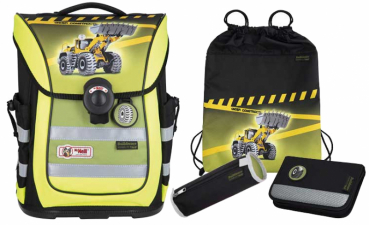 Mc Neill Ergo Pure flex DIN School bag set  Bulldozer 4tlg.