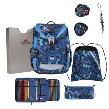 DerDieDas ErgoFlex Light Dark Dragon  Schulrucksack-Set