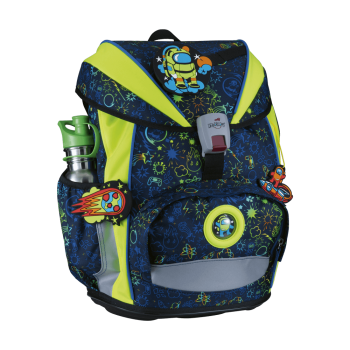 DerDieDas ErgoFlex Light Neon Crazy  Schulrucksack-Set