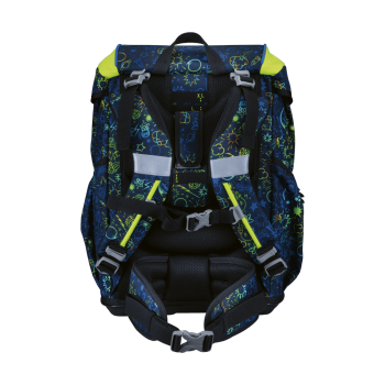 Preview: DerDieDas ErgoFlex Light Neon Crazy  Schulrucksack-Set