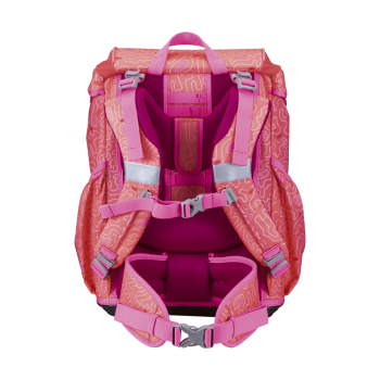 Preview: DerDieDas ErgoFlex Light Exklusiv Superflash Coral Reef  Schulrucksack-Set