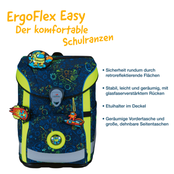 DerDieDas ErgoFlex Easy Neon Crazy Schulranzen-Set