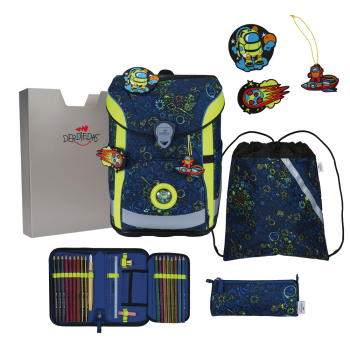 DerDieDas ErgoFlex Easy Neon Crazy Schulranzen-Set