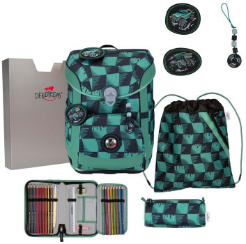 DerDieDas ErgoFlex Easy Superflash Super Truck Schulranzenset 5-teilig