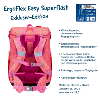 DerDieDas ErgoFlex Easy Exklusiv Superflash Coral Reef 5 tlg.