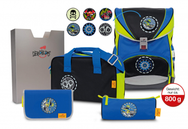ErgoFlex Exklusiv Switch Patch SEK Safety School bag set 5 tlg.