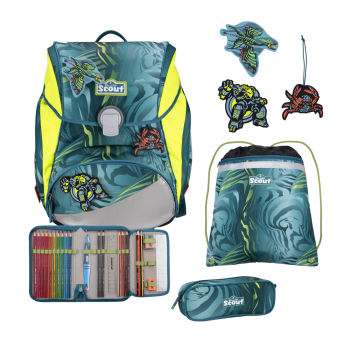 Scout Alpha DIN Action  Schulranzen-Set 4 tlg.