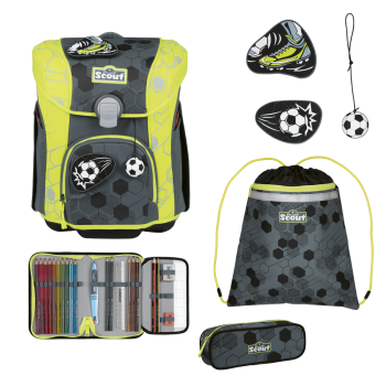 Scout Micro Exklusiv Superflash Extreme Soccer Star  Schulranzen-Set 4 tlg.