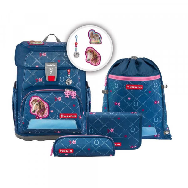 Step by step CLOUD Schulranzen-Set Horse Lima , 5-tlg.