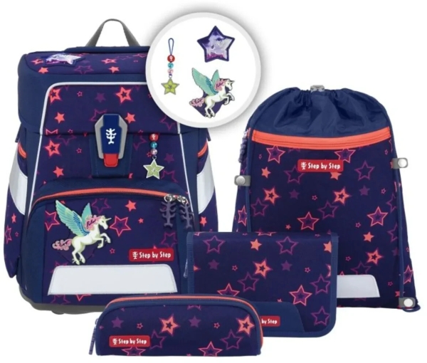 Step by Step Schulranzen SPACE SHINE Pegasus Night Nuala Set