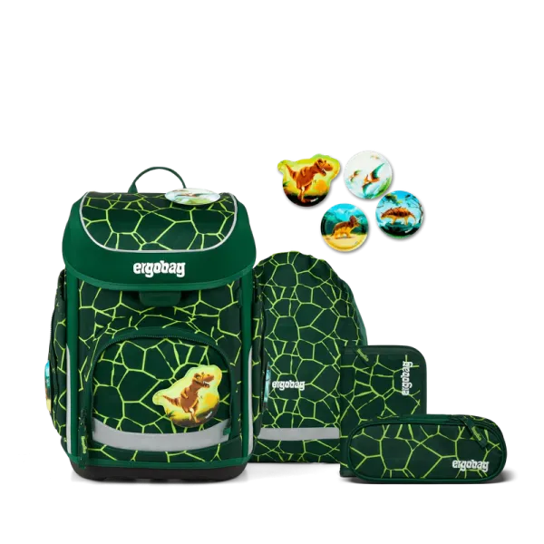 Ergobag Cubo Schulranzen-Set BärRex 5 tlg.