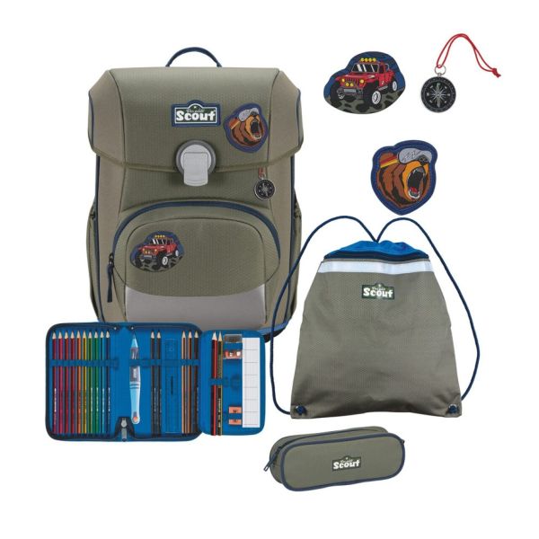 Scout Schulranzen Set Neo Adventure 4-tlg.
