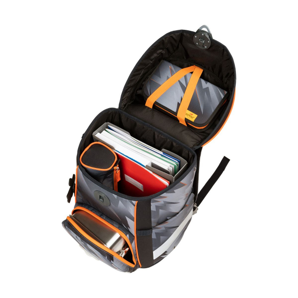 DerDieDas ErgoFlex EASY LED Limited Edition Cyber Dino Schulranzen Set 5tlg.