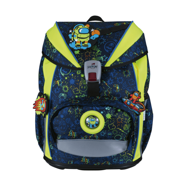 DerDieDas ErgoFlex Light Neon Crazy  Schulrucksack-Set