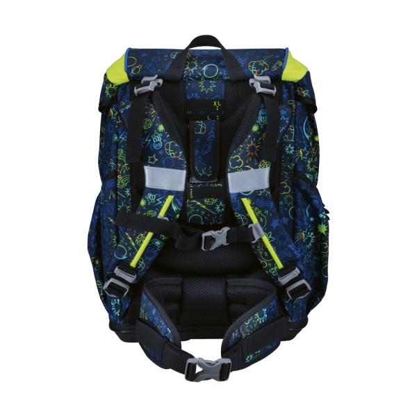 DerDieDas ErgoFlex Light Neon Crazy  Schulrucksack-Set